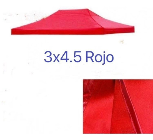 Lona Repuesto Toldo Techo Plegable 3x4.5m Azul