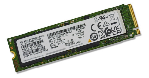 SSD Samsung M2 de 512 GB Mz-VLB512b