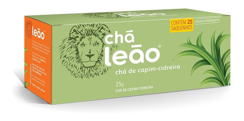 Chá Leão Ervas - Capim-cidreira Em Sachês - 25ud