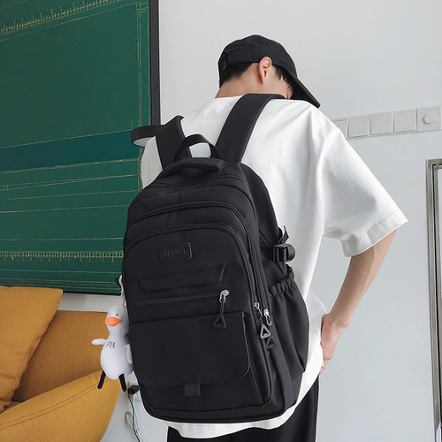 Nueva Mochila Clásica Para Campus, Mochila Impermeable, Bolso De Viaje Para Exteriores, Mochila Para Computadora Portátil De Gran Capacidad. Negro
