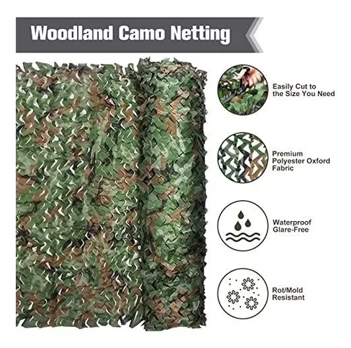 Red De Camuflaje Para Camping Caza Decoracion 10 X 1.5m