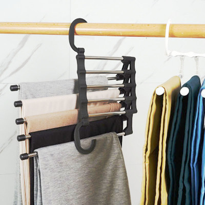 Estante Plegable Multifuncional Para Pantalones De Varias Ca