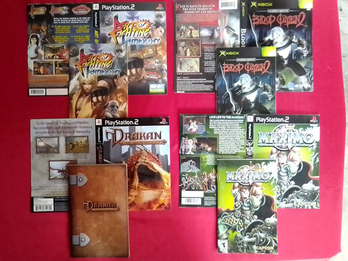 Lote De Portadas Con Manuales Para Videojuegos 