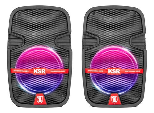 Sistema Bafles Par De Bocinas 8 Ksr Bluetooth Recargable