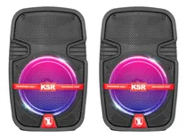 Comprar Sistema Bafles Par De Bocinas 8 Ksr Bluetooth Recargable Col