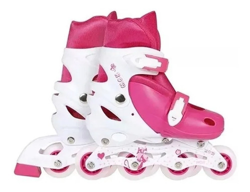 Roller Patins Rosa Tamanho M 34-37 | Mor