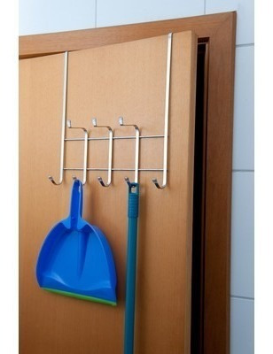 Organizador Perchero De Puerta 8 Perchas Inox Future
