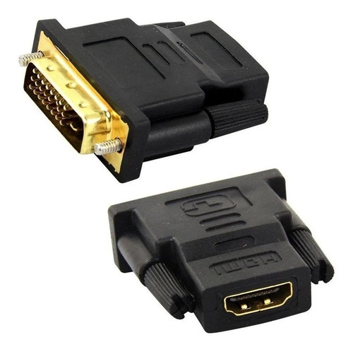 Adaptador Convertidor De Dvi 24+1 Macho A Hdmi Hembra Pc Tv