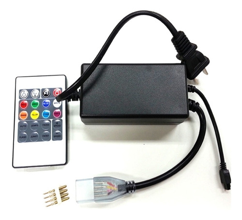 Imagen 4 de 4 de Conector Controlador Control Manguera Rgb Inalámbrico 110v