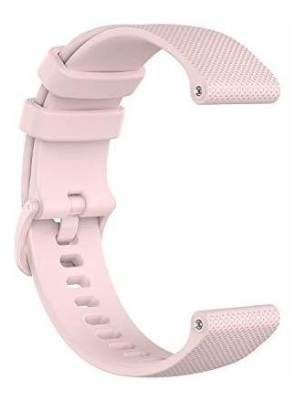 Malla De Silicona Garmin Venu, Vivomove3 , Style, Hr, Rosa