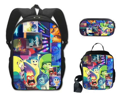 Yx Set Mochilas Escolares Girls Inside Out 2, 3 Unidades Con