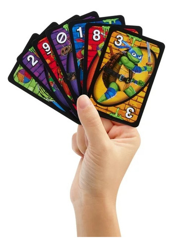 Uno Tortugas Ninja Mattel Juego De Mesa Ingles