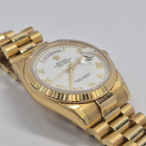 Rolex Day-date Presidente Yellow Gold 36mm Completo Dourado Dourado Branco (Usado)