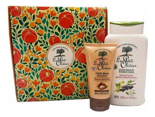 Set Crema Manos Karité Crema Ducha Jazmín Le Petit Olivier