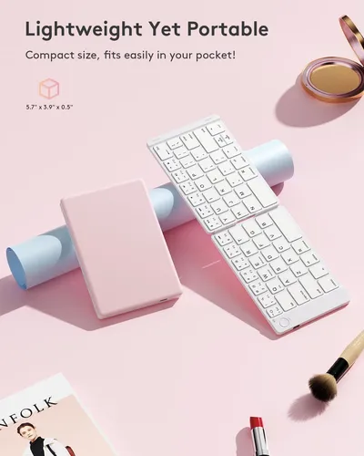 Samsers P/ Teclado Bluetooth Plegable Inalámbrico Portátil
