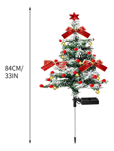 Luces Solares Para Árbol De Navidad Con Forma De T Night Lig