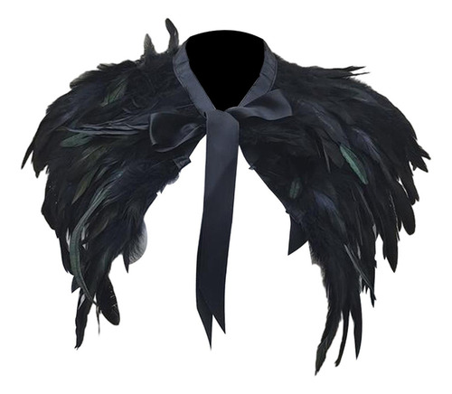 Aplicable A Chal De Plumas Cómodo Cuello De Plumas En Capas