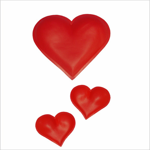Painel Dia Dos Namorados 3 Corações Em 3d - Piffer