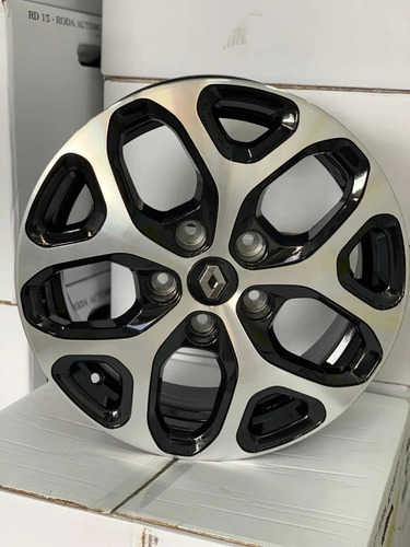 Rodas Renault Captur Aro 16 Pcd Lanç. (jogo) +bicos Cor Preto Com Diamantado