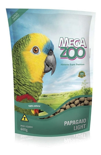 Ração Para Papagaio Light 600g Megazoo
