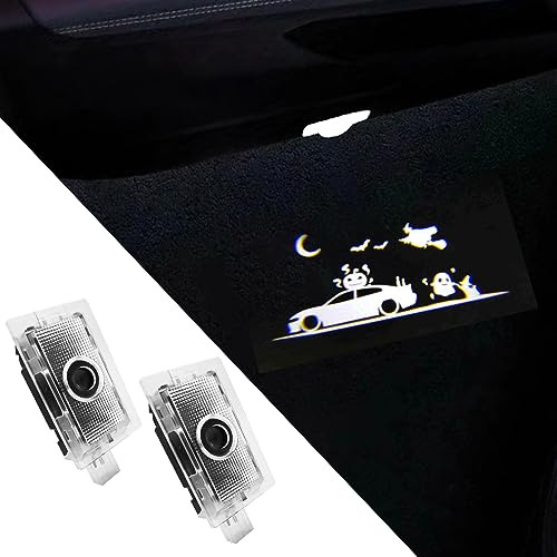 Uuakarin 2 Pcs Car Door Logo Lights Compatible Para Charger