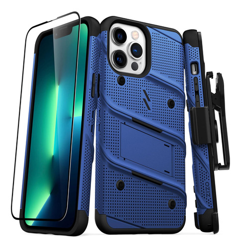 Funda Zizo Para iPhone 13 Pro Max-azul/negro