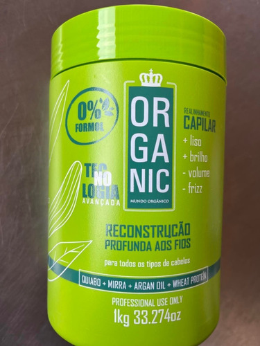 Reconstruçao P´rofunda Aos Fios Quiabo Orgânica 1kg