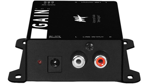 Amplificador De Sinal De Linha Ajustável AAT Gain Box Cor Preto