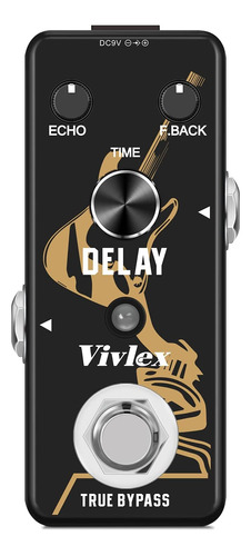 Vivlex Lef-314 Pedal De Efectos De Guitarra Delay Mini Analó