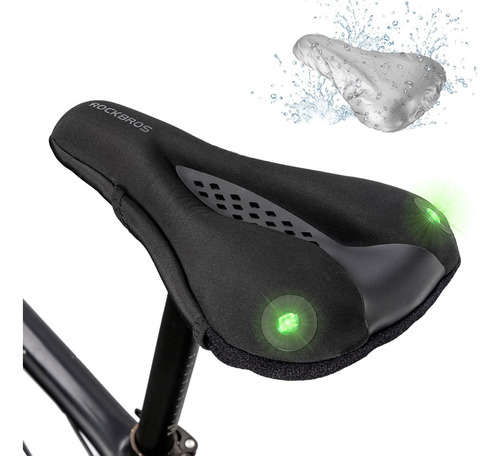 Rockbros Funda De Asiento De Bicicleta De Gel Para Hombres Y