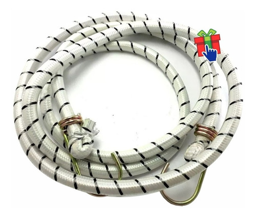 Imagen 2 de 3 de Set X 2 Elástico Zuncho Tensor Linga Sujeta Paquetes 1.8 Mt