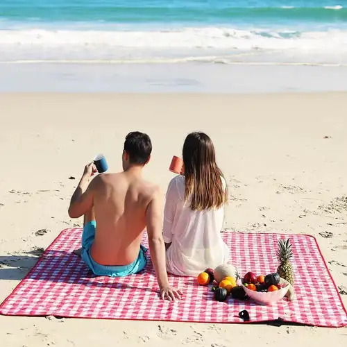 Tapete De Picnic Impermeable Acampar Playa Manta 180x180cm