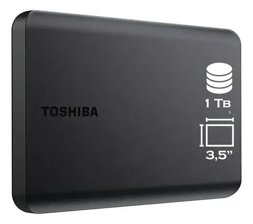 externo Toshiba Canvio Basics HDTB510XK3AA Basics 1TB negro - imagen 1