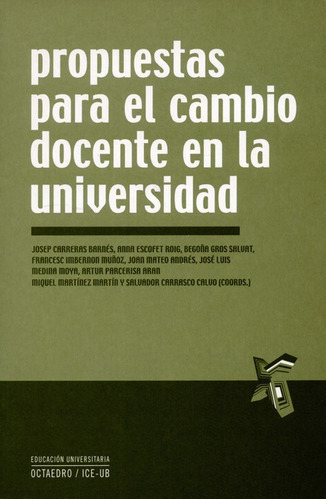 Libro Propuestas Para El Cambio Docente En La Universidad