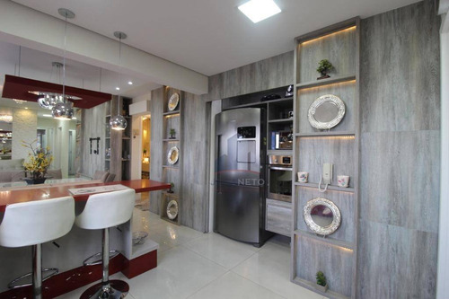 Imagem 21 de 30 de Century Plaza Residence: Apartamento Mobiliado Com 3 Suítes, Varanda Gourmet, À Venda, 107 M² Por R$ 800.000 - Vila Homero Thon - Santo André/sp - Ap1183
