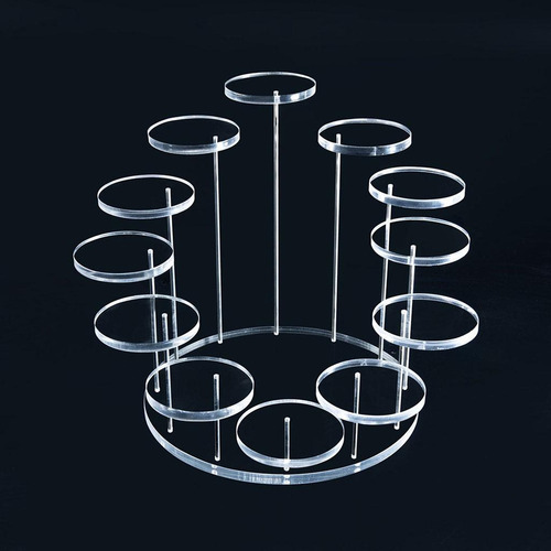G Soporte Redondo Para Pasteles Transparente L Transparente