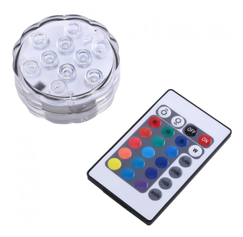 Lámpara Led Impermeable De 10 Luces Con Control Para Peces