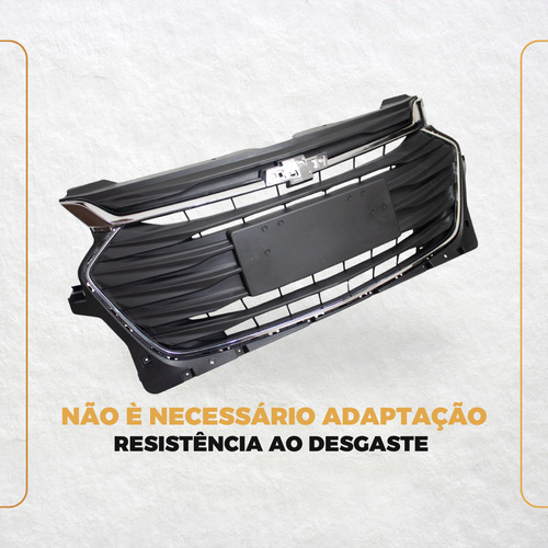 Grade Onix 2020 21 22 23 24 Com Friso Sup E Inferior Cromado