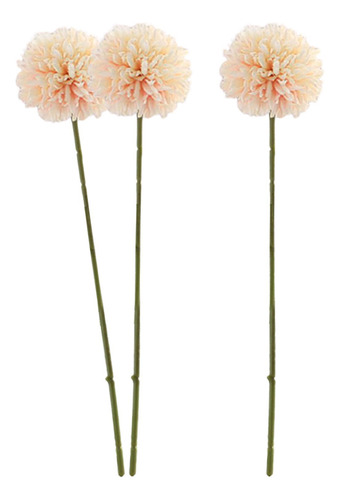 3 Piezas Bola De Crisantemo Artificial Flores Ramo De Seda