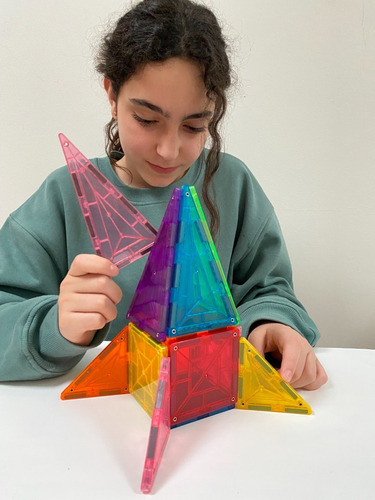 Juego Bloques Magnético Braintoys Imanix Standard 32 Piezas