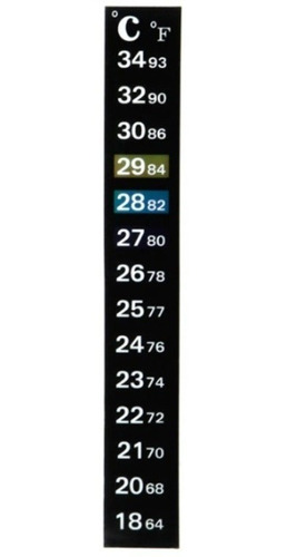 1 Pza Tira Termometro Externo Autoadherible Acuario-pecera