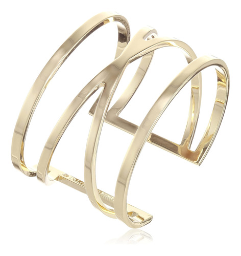 Brazalete De Doble V En Tono Dorado De Vince Camuto