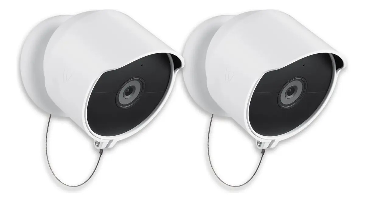 Wasserstein Suporte Antirroubo para Google Nest Cam Exteriores ou Interiores Bateria Feita (Pacote c...