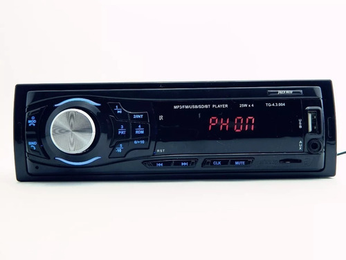 Imagem 1 de 8 de Radio Carro Automotivo Fm Mp3 Player Bluetooth Usb/sd/aux In