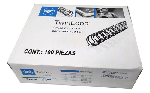 Arillos Metálicos Para Encuadernar 7/16 X32 Cont. 100piezas