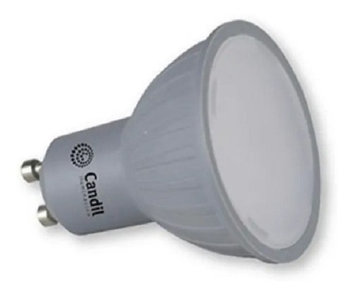 Lámpara Dicroica Led Candil 7w Gu10 530lm 100° Silver Gris Color de la luz luz fría 6500k