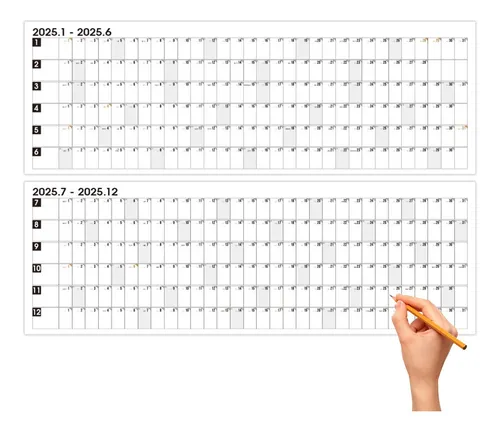 comprar Calendario Anual 2025 Calendario Grande 2025 Planificador Fa