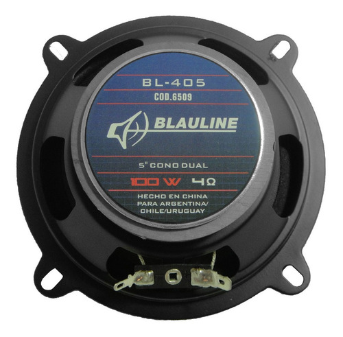 Imagen 4 de 5 de Par Parlantes 5,25 / 5 Pulgadas Blauline 80w 405 Musica Auto