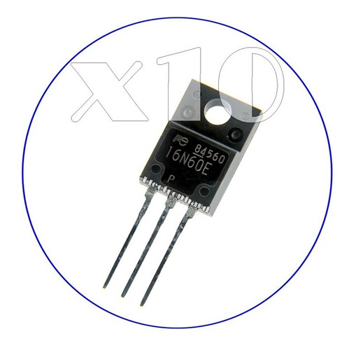 Pack X 10 Fmv16n60e Fmv 16n60 16n60e Mosfet Originales Fuji 