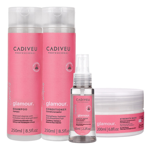 Cadiveu Profissional Essentials Glamour Sh+cond+sérum+mask